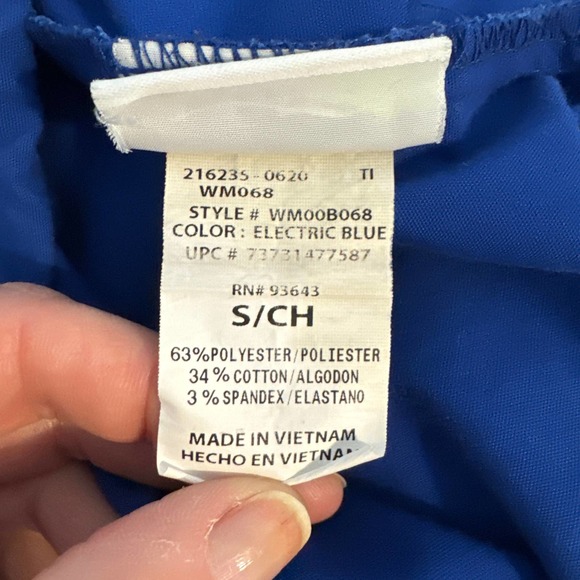 Scrubstar Electric Blue Drawstring Scrub Bottoms Size Small Pre-owned - Picture 5 of 10
